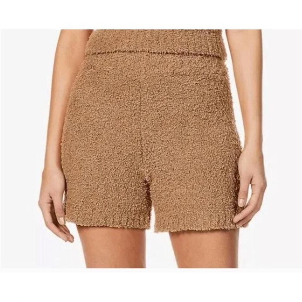 Skims Cozy Knit Boucle Shorts in Brown Size 2X/3X
